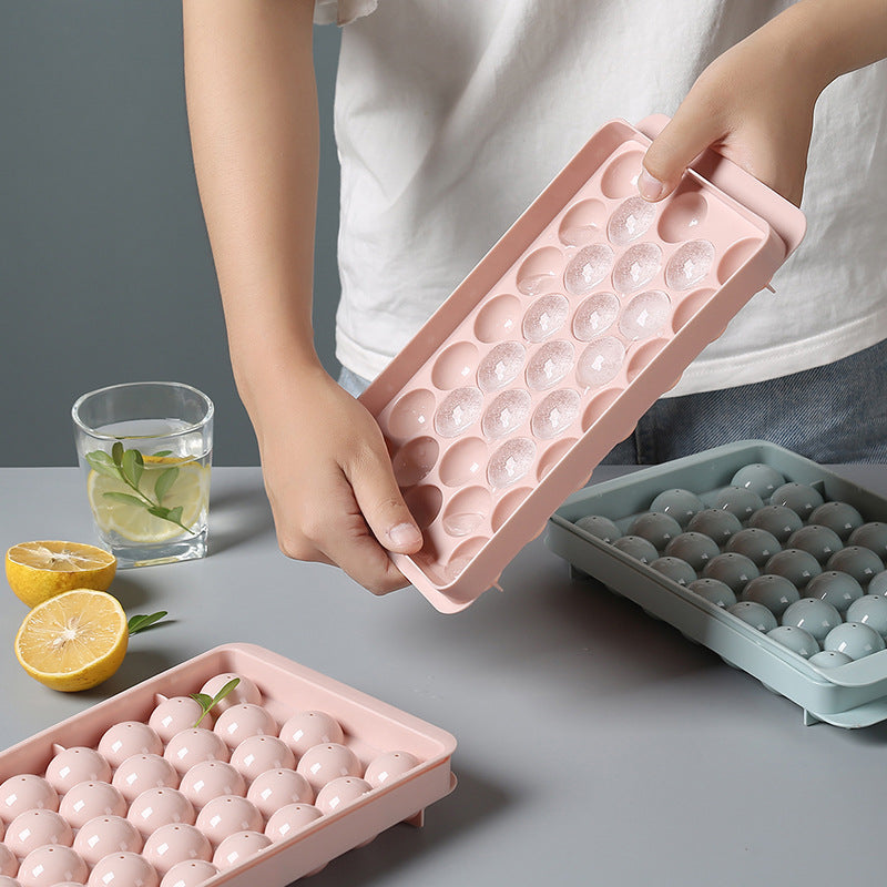 Silicone Ice Tray 3D Round Ice Molds Home Bar Party Use Round Ball Ice Cube Makers Kitchen DIY Ice Cream Moulds